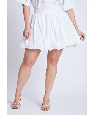 Eloquii Plus Mini Bubble Hem Skirt