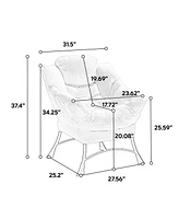 Mondawe Lounge Chair with Ottoman & Side Pocket