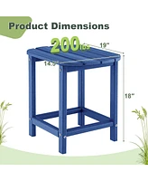Weather Resistant Side Table for Patio Garden or Yard Outdoor Accent Table