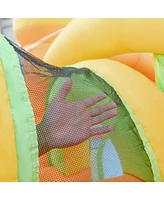 Kids Inflatable Water Slide with Soccer Gate and 750W Blower