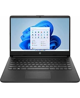 Hp 14-dq3110nr 14" Hd Laptop, Intel Celeron N4500 1.1GHz, 4GB Ram, 64GB eMMC, Windows 11 Home S Mode, Jet Black