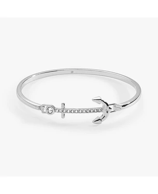 Pave Anchor Tension Bangle
