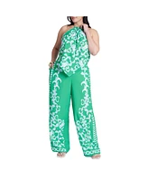 Eloquii Plus Placed Print Pull On Pant