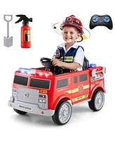 Kids Ride on Fire Truck with Remote Control and Extinguisher