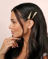 Ettika Capri Shell Barrette Set