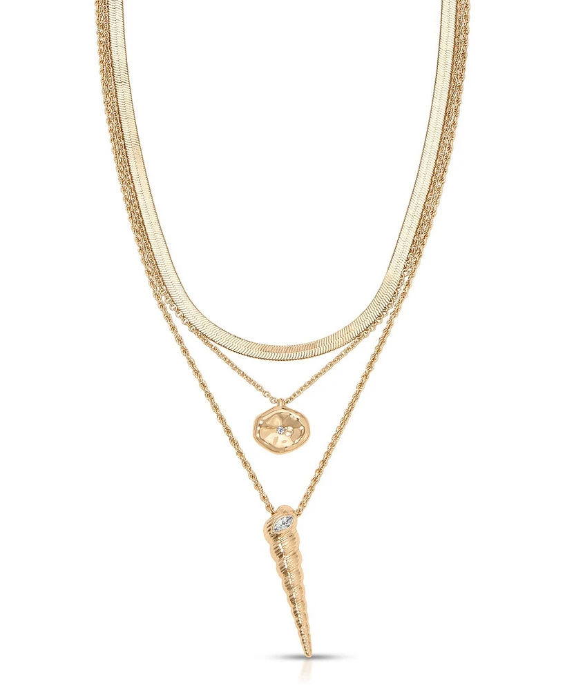 Ettika Saint Tropez Shell Necklace