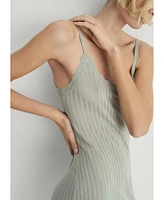 Mango Women's Pointelle Detail Nightgown