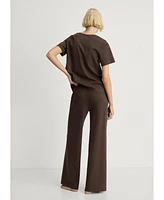 Mango Women's Plain Cotton Pajama Pants