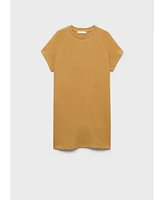 Mango Women's Heather Fleece Cotton Nightgown