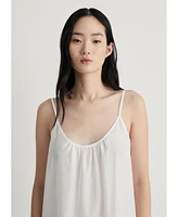 Mango Women's Cotton Spaghetti Strap Nightgown