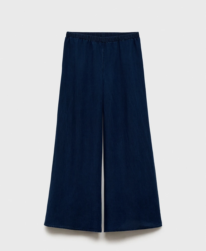 Mango Women's Maternity Lyocell Palazzo Pants