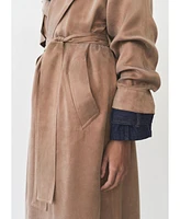 Mango Women's Belt Lyocell Trench Coat