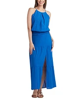 Bcx Juniors' Cotton Clip-Dot Tiered Maxi Skirt