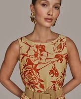 Donna Karan New York Women's Belted A-Line Dress