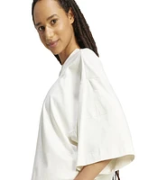 adidas Women's All Szn Soft Lux Loose Pull On T Shirt