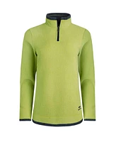 Weird Fish Women's Beye Long Sleeve 1/4 Zip Grid Fleece