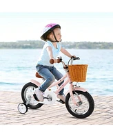 Kids Retro Bike with Adjustable Height and Basket Fun and Stylish Bicycle