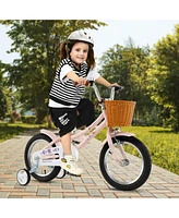 Kids Retro Bike with Adjustable Height and Basket Fun and Stylish Bicycle