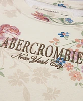 abercrombie kids Girls Floral Crewneck Sweatshirt