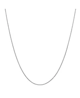 Steeltime Women's Sterling Silver Box Chain Necklace