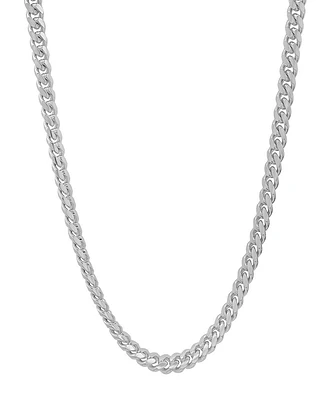 Steeltime Unisex Sterling Silver Cuban Link Chain Necklace