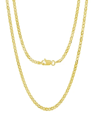Steeltime Unisex 14K Gold Plated Mariner Superflat Necklace