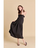endless rose Women's Textured Maxi Dress