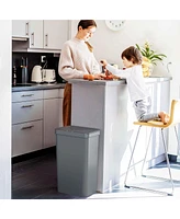 iTouchless Prime 13.2 Gallon Plastic Sensor Trash Can, Durable Dent-Proof Construction, Slim and Space-Saving Automatic Bin
