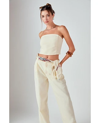 endless rose Women's Linen Tube Top