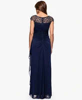 Xscape Women's Boat-Neck Long Sheath Dress