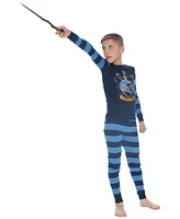 Harry Potter Toddler Boys Intimo Hogwarts All Houses Crest Tight-Fit 2 Pc Pajama Set