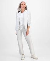 Style & Co Petite Zip-Front Long-Sleeve Hoodie, Exclusively at Macy's