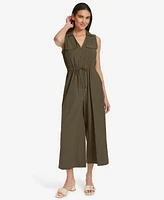 Calvin Klein Women's Sleeveless Straight-Leg Jumpsuit