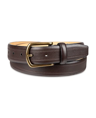 Club Room Men's Feather Edge Top Stitch Dress Belt