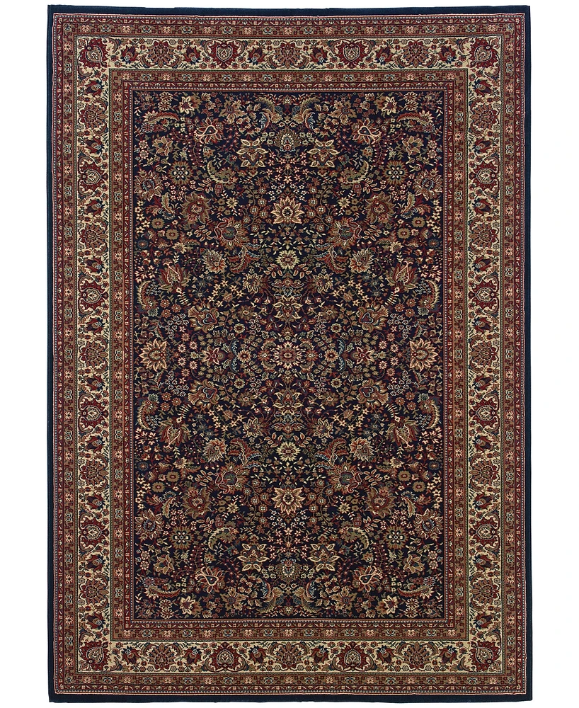 Oriental Weavers Ariana 113B Sarouk Navy Area Rug 4' x 6'