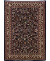 Oriental Weavers Ariana 113B Sarouk Navy Area Rug 4' x 6'
