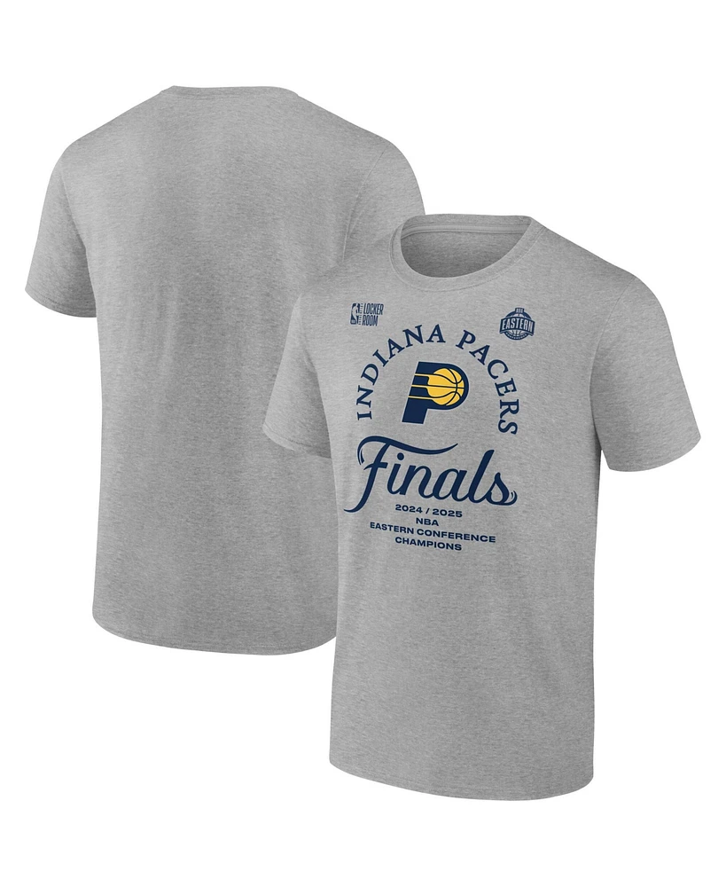 Fanatics Men's Steel Indiana Pacers 2025 Nba Eastern Conference Champions Locker Room T-Shirt