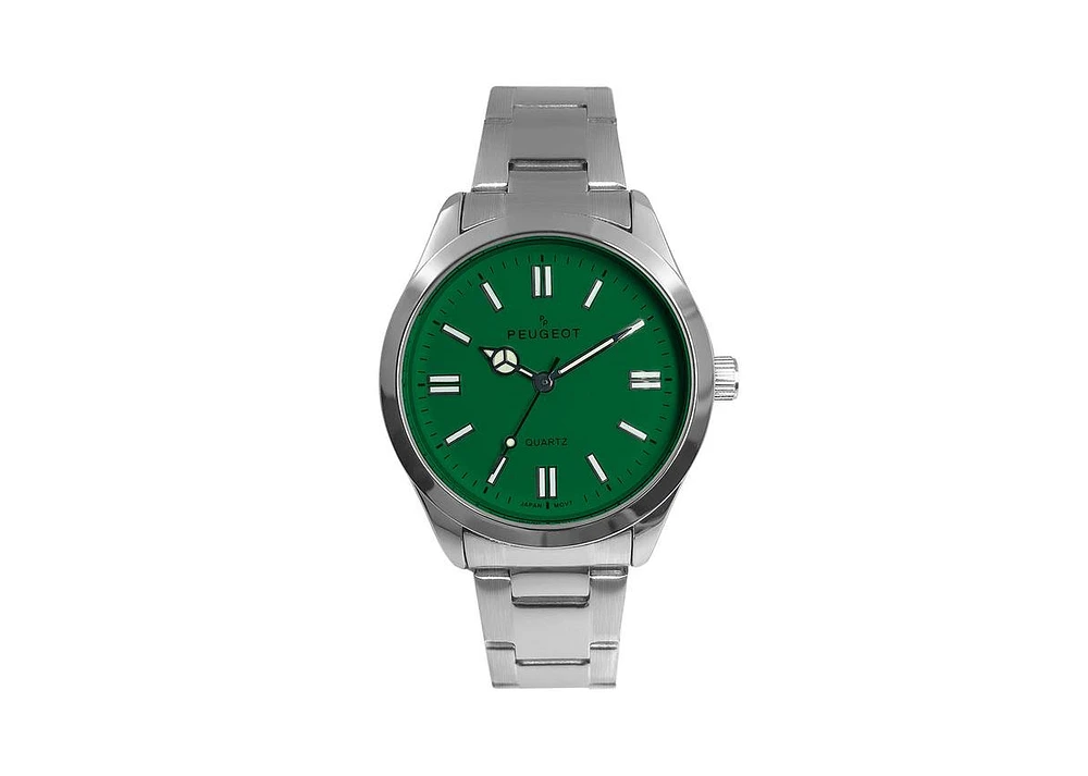 Peugeot Women's 36mm Sport Watch with Dial and Stainless Steel Bracelet