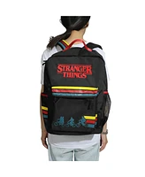 Stranger Things Logo & Silhouettes Black 18.5” Backpack
