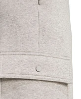 adidas Men's All Season Fleece Loose Cargo Open Hem Pants