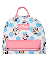 Disney's Minnie Mouse Pink and Blue Polka Dots 11.5" Mini Backpack