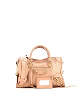 Pre-Owned Balenciaga Small City Classic Metallic Edge Bag Leather