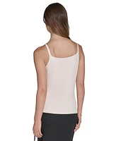 Halston Women's Hardware Sleeveless Cowlneck Top
