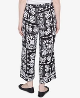 Ruby Rd. Petite Lotus Patchwork Crepe Capri Pants