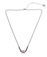 Steve Madden Punk Romance Stone Pendant Necklace