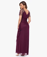 Xscape Petite Embellished Chiffon Gown