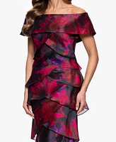 Xscape Petites Printed Long Sheath Dress