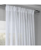 Half Price Drapes Double Layered White Sheer Curtain
