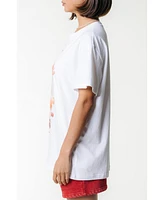 Colourful Rebel Women's Cr Varsity Loosefit Tee