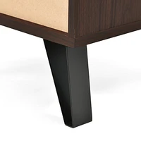 Industrial Nightstand with Storage for Modern Bedroom